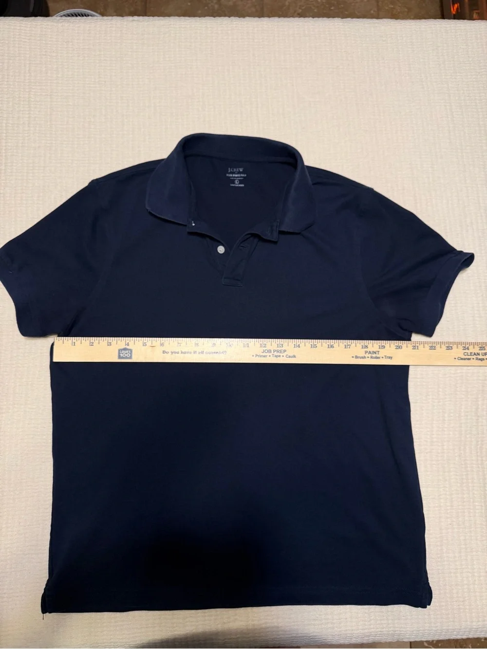 Navy blue polo back to school uniform office wear business casual flex pique